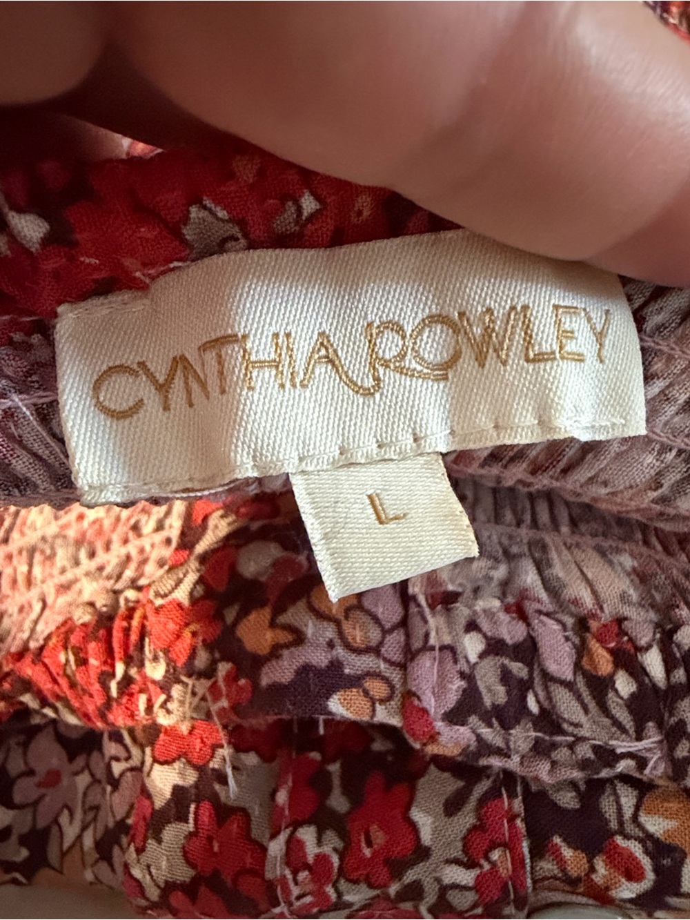 Cynthia Rowley Red Floral Button-Front Maxi Skirt - Picture 2 of 8